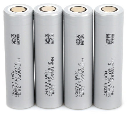 باتری 2600mAh لی یون باطری قابل شارژ مجدد 18650 لی یون با دمای پایین