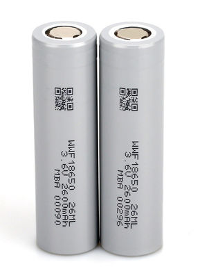 باتری 2600mAh لی یون باطری قابل شارژ مجدد 18650 لی یون با دمای پایین