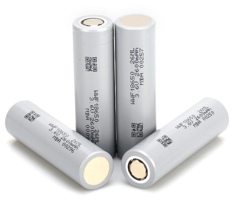 باتری شارژ پذیر با دمای پایین 18650 باتری لی یون استوانه ای 3000mAh 2600mAh
