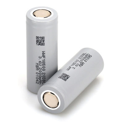 UN38.3 لی یون دمای پایین 18650 30ml لی یون استوانه ای 3.6V
