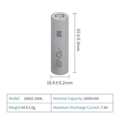2000mAh سلول لیتیوم یون استیل MSDS باتری های دمای پایین