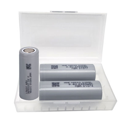 18500 باتری درجه حرارت بسیار پایین 3.6V 2000mAh باتری لی یون استوانه ای