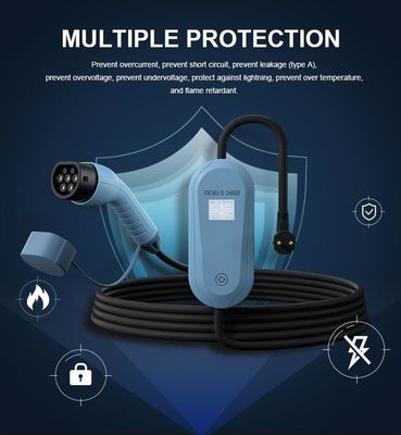 فرکانس 50Hz 60Hz شارژر EV قابل حمل شارژر سریع اتومبیل الکتریکی