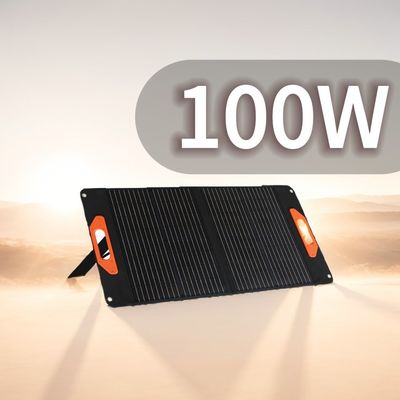 خروجی DC 19V/5.3A پانل خورشیدی تاشو 100W برای فعالیت های بیرونی