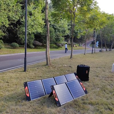 ژنراتور پنل خورشیدی گواهینامه CE 120W پنل های خورشیدی قابل حمل برای کمپینگ