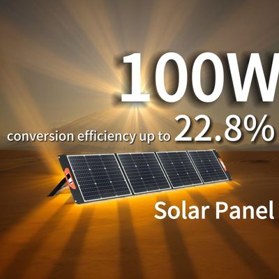 پانل خورشیدی سیلیکون تک کریستال 100W 200W سلول های PV ماژول پانل خورشیدی قابل حمل