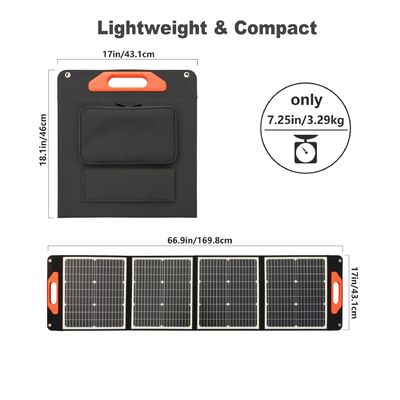 پانل خورشیدی سیلیکون تک کریستال 100W 200W سلول های PV ماژول پانل خورشیدی قابل حمل