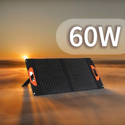 شارژر خورشیدی تاشو 60 وات UN38.3 پانل های خورشیدی تاشو قابل حمل