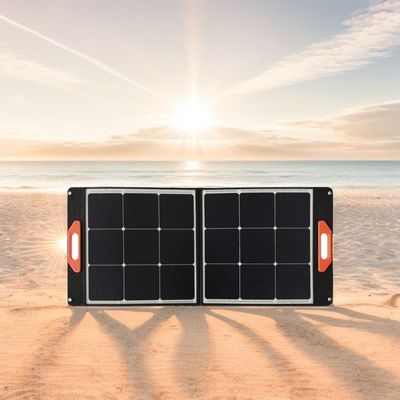 22.8٪ کارایی تبدیل پنل های خورشیدی تاشو برای فضای باز 60W 100W 200W 300W 400W