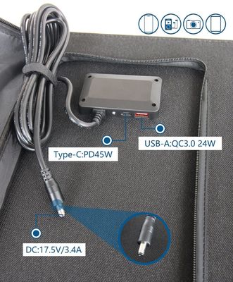 خروجی USB-C Pd 45W Max 5V/9V/12V/15V پنل خورشیدی 50W 60W 100W Mono Poly