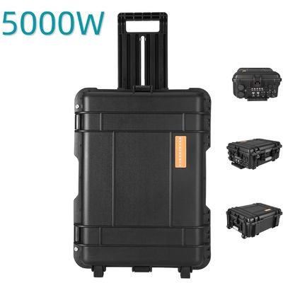 5000W خروجی بانک برق اضطراری ایستگاه برق قابل حمل با باتری لیتیوم آهن