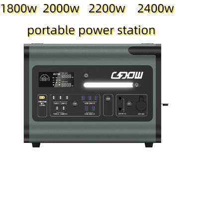 2048wh نیروگاه خورشیدی با پانل اینورتر و منبع برق قابل حمل 220V AC