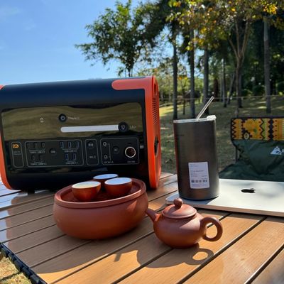 منبع برق اضطراری قابل حمل 2200W ذخیره انرژی برای فعالیت های خانگی در فضای باز