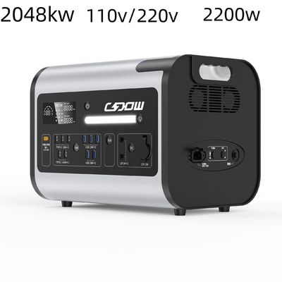 2200W قدرت فوق العاده لیتیوم آهن فوسفات نیروگاه حمل و نقل با سفارشی