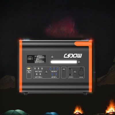 AT22 LiFePO4 گنجینه شارژ اضطراری 2000W کمپینگ قابل حمل انرژی ذخیره نیروگاه