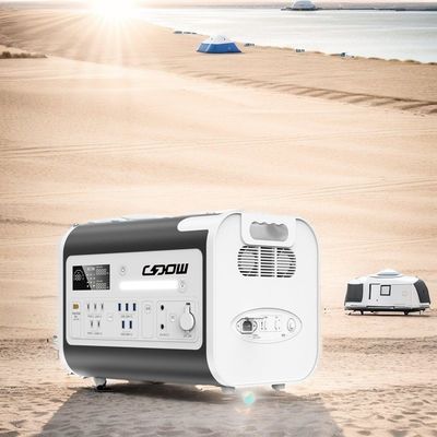 ایستگاه برق موبایل قابل حمل 2200W برای شارژ خودرو و سیستم خورشیدی 405*275*303mm
