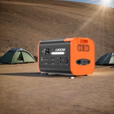 2048wh ظرفیت اسمی ایستگاه برق قابل حمل با شارژ سریع 1500W و پنل های خورشیدی