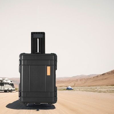 تمام مارک های سازگار 3000wh LiFePO4 باتری لیتیوم ذخیره انرژی منبع برق با چرخ میله کشیدن طراحی آسان