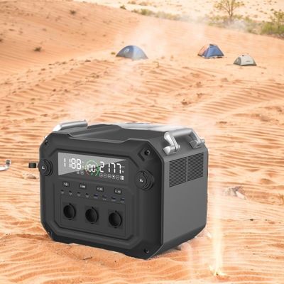 ژنراتور خورشیدی با قدرت بالا 2500W 2340wh 110V 120V با مواد پوسته آلومینیوم ABS
