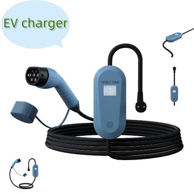 شارژر تک فاز قابل حمل EV AC220V شارژر EV موبایل