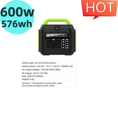 رنگ قابل تنظیم S6 600W ایستگاه انرژی خورشیدی قابل حمل برای فعالیت های بیرونی