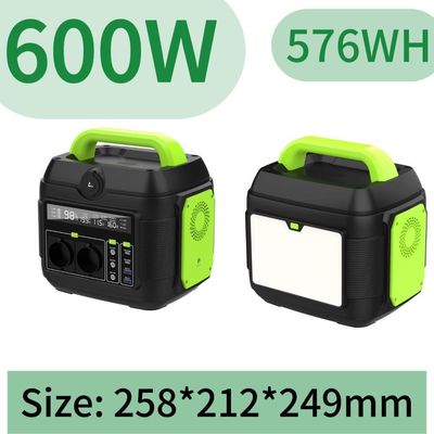 ژنراتور خورشیدی قابل حمل 600W با چراغ LED 11W و درخواست سفارشی