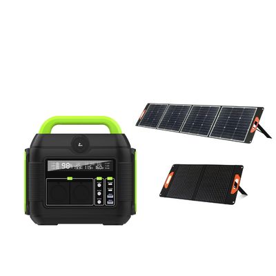 ژنراتور خورشیدی قابل حمل 600W با چراغ LED 11W و درخواست سفارشی