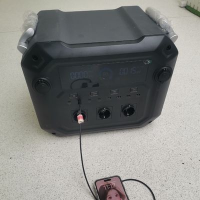 3600W خالص موج سینوس ایستگاه برق قابل حمل LiFePO4 ذخیره انرژی خورشیدی BMS باتری تامین