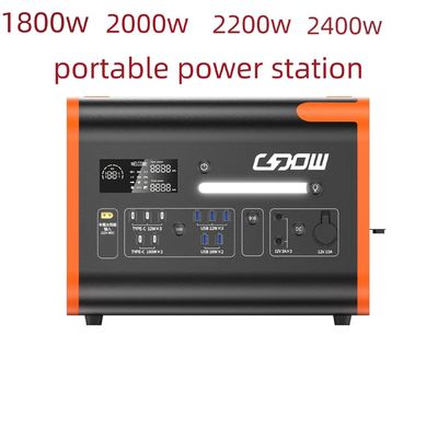 2200W خروجی اضطراری پشتیبان دامنه نوسان ولتاژ -5%-5% ایستگاه ذخیره انرژی