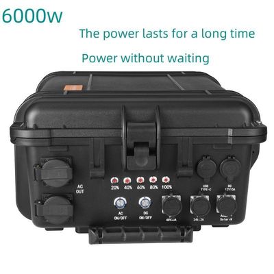 AC خالص Sine Wave خروجی باتری لیتیوم ترنری ژنراتور خورشیدی قابل حمل برای فضای باز