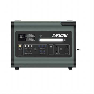 مرکز برق ذخیره انرژی خورشیدی قابل حمل با قابلیت شارژ AC / DC و بی سیم 2200W