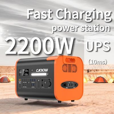 شارژر قابل حمل 2000W شارژ ماشین ایستگاه برق قابل حمل برای لپ تاپ و کمپینگ