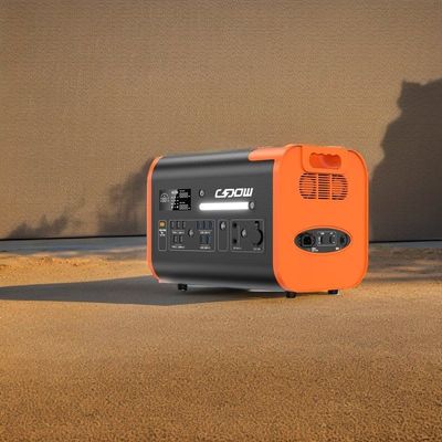 LiFePO4 نوع سلول باتری 220 ولت خروجی ایستگاه برق قابل حمل برای پیک نیک و اورژانس