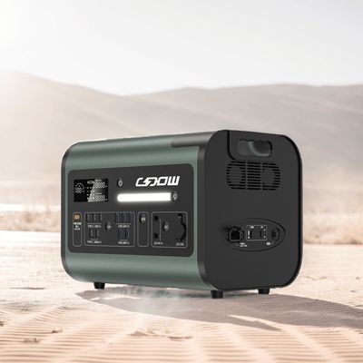 سیاه و نارنجی 2 200W ایستگاه انرژی خورشیدی قابل حمل منبع خود را برای شارژ مجدد در فضای باز