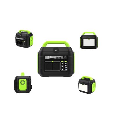 مرکز برق خورشیدی قابل حمل 600W باتری لیتیوم ترنری رنگ قابل تنظیم