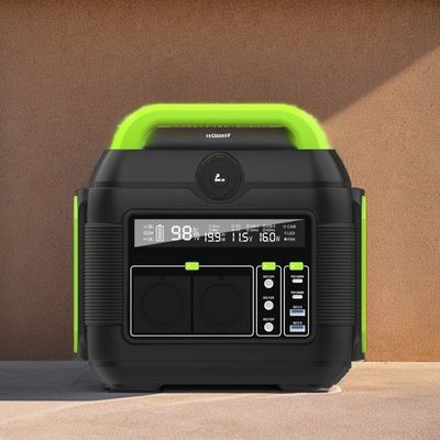 600W 110V/220V باتری لیتیوم ایستگاه برق خورشیدی قابل حمل برای محیط زیست دوستانه در فضای باز