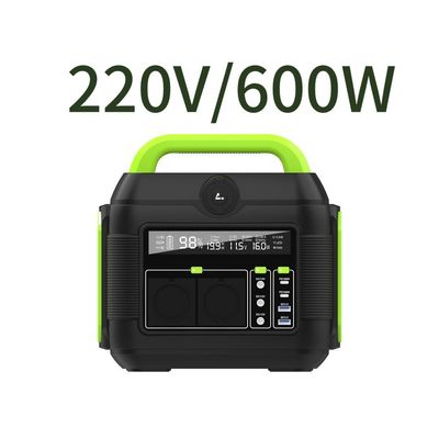 باتری قابل برداشت 600 وات لیتیوم 110 ولت 220 ولت کمپینگ مینی قابل حمل AC Outlets Power Bank