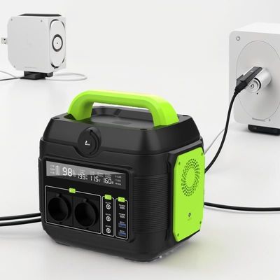 نشان دادن صفحه نمایش کریستال مایع 600W برق شارژ سریع ژنراتور اضطراری مینی با سوکت EU AC