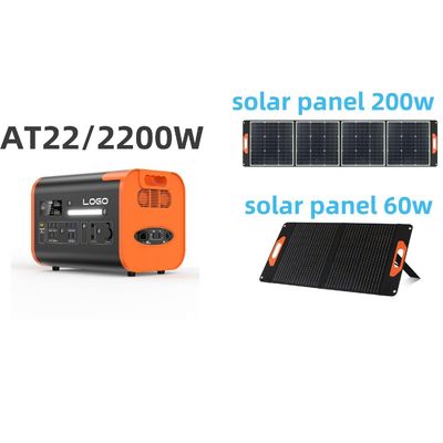 AT22 2024 پمپ برق باتری لیتیوم قابل حمل 2200W2048wh برای شارژ خودروهای الکتریکی