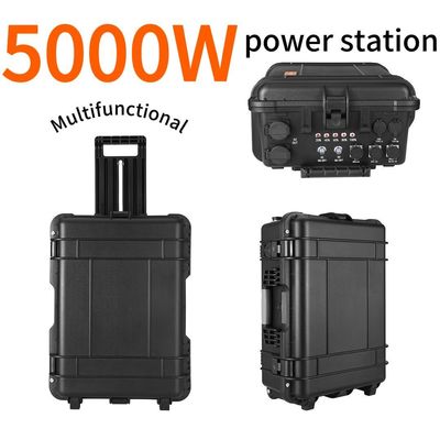 5000W کمپینگ ژنراتور خورشیدی بانک برق ایستگاه برق قابل حمل با پنل خورشیدی تاشو