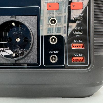 نیروگاه برق ساده و ایمن 600W288wh ژنراتور خورشیدی با سوکت AC