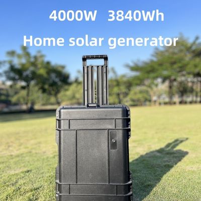 ذخیره انرژی در فضای باز باتری LiFePO4 4000W پنل خورشیدی قابل حمل ایستگاه برق کمپینگ