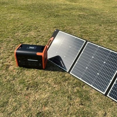 باتری لیتیوم یون لیفپو4 مشکی قابل سفارشی شدن ایستگاه برق قابل حمل با صفحه LCD