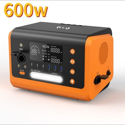 ذخیره سازی اضطراری 600W ایستگاه برق در فضای باز قابل حمل با شارژ سریع 1 ساعت