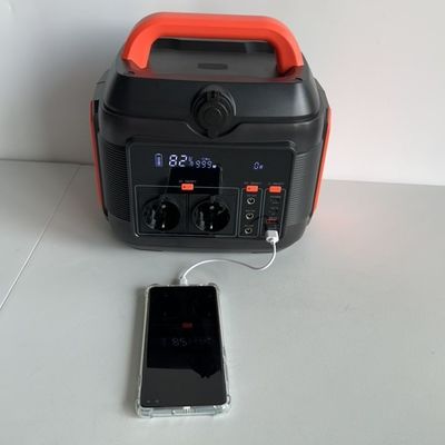 بانک برق اورژانسی 600W ایستگاه ذخیره سازی انرژی قابل حمل با چرخه عمر طولانی