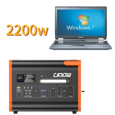 2000W / 2200W / 2048wh ایستگاه برق قابل حمل ذخیره سازی انرژی کمپینگ با موج خالص Sine Wave Inverter