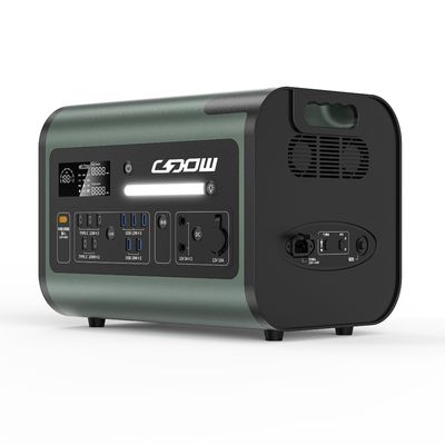 800W شارژ خورشیدی سیاه و نارنجی کمپینگ در فضای باز مرکز انرژی قابل حمل 2kw نیروگاه