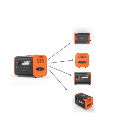 ایستگاه برق قابل حمل 1500W / 2200W / 3000W UPS با تمام سوکت های خروجی AC در نارنجی سیاه