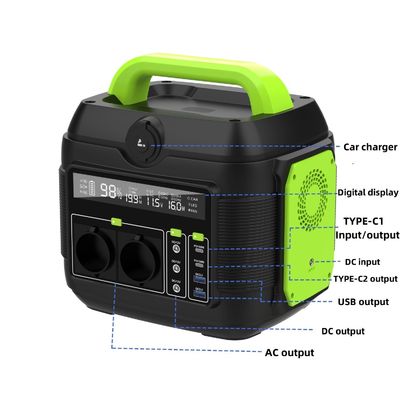 600W ژنراتور خورشیدی برای کمپینگ و خانه برق پشتیبان بازار ایستگاه برق قابل حمل Aii