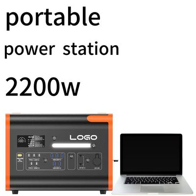 2200W110/220V نارنجی با سیاه خاموش در فضای باز خانه ایستگاه برق اضطراری و ماندگار